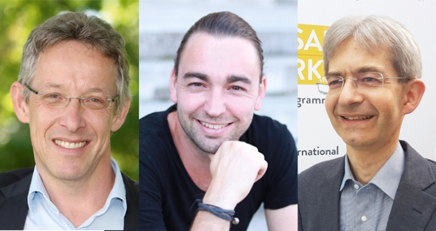 Digitale Touchpoints in B2B - v.l.: FH-Prof. Dr. Andreas Zehetner, FH-Prof. Dr. Christopher Korntner-Kanitz und FH-Prof. Dr. Markus Vorderwinkler - Quelle: Michael Strobl, Sarah Baum, GSM_FH-Steyr